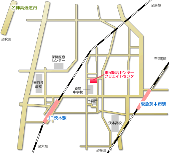 クリエイトセンターの地図